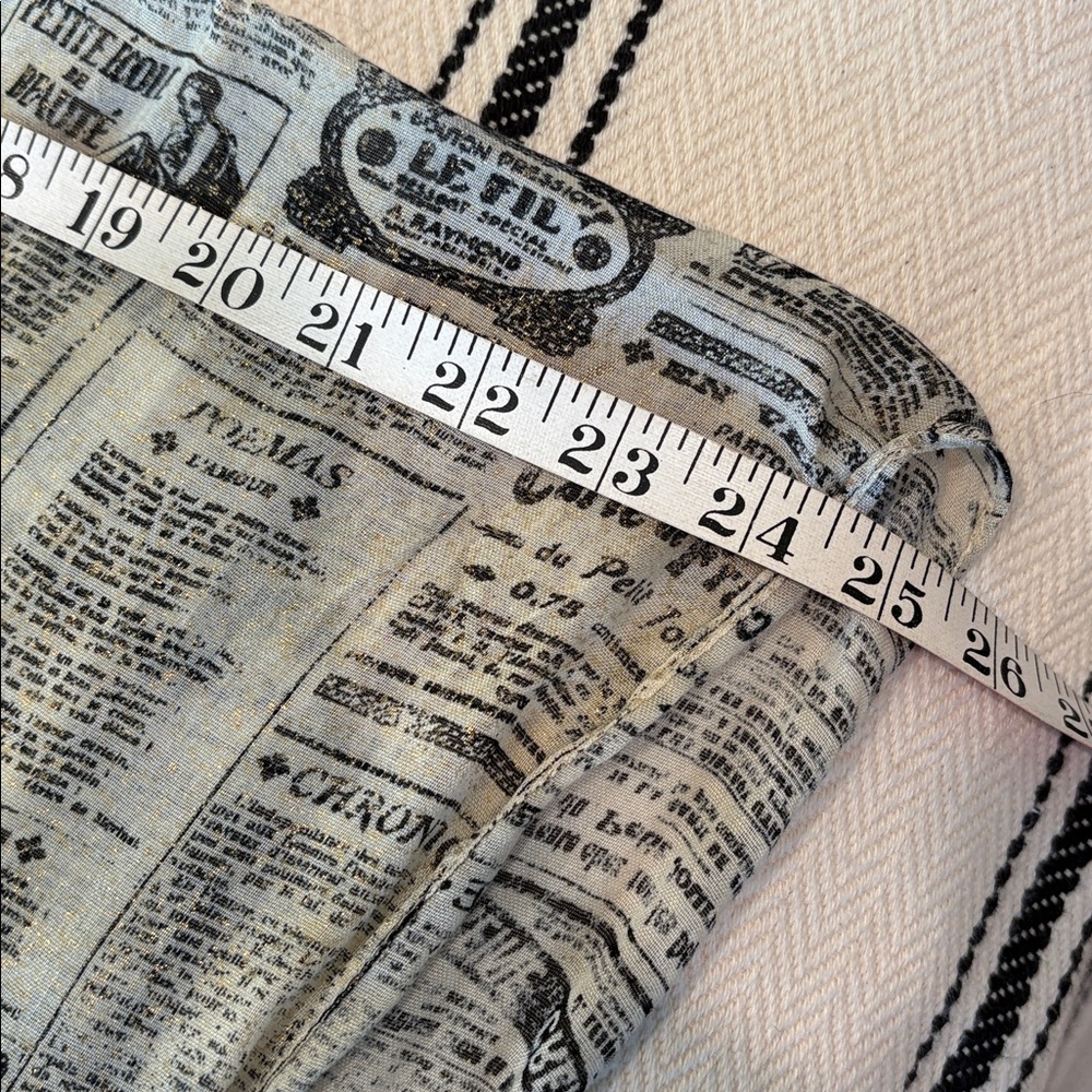 Vintage Newspaper Print Scarf - Picture 6 of 8